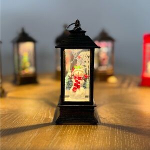 Christmas LED Snowman Lantern | Mini Holiday Decor Night Light